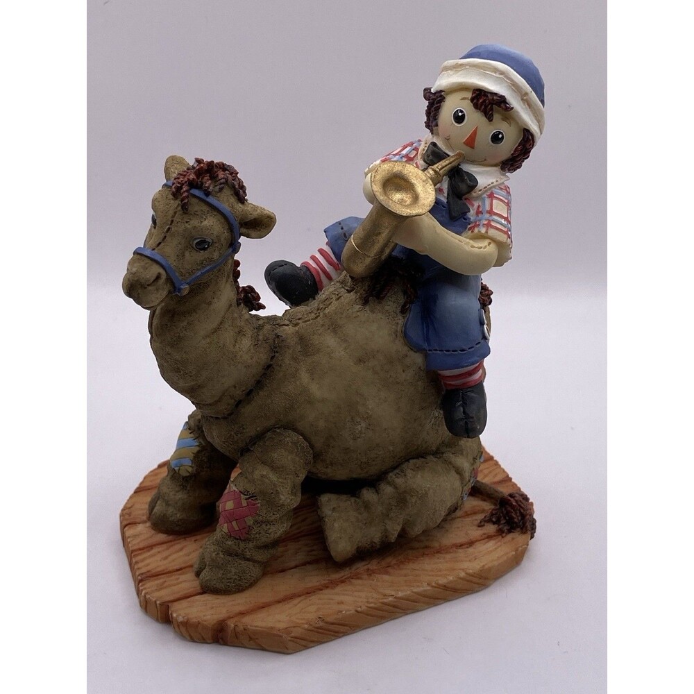 Raggedy Andy on camel w/sax figurine #868744 "Music Brings Friends Together"